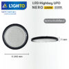 โคมไฟไฮเบย์-ไลท์โต้-LED Hightbay UFO-NERO-100W-6500K-2